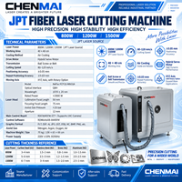 Équipement de découpe laser à fibre CNC de bureau Shandong Chenmai 4040, 800W, 400x400mm, haute précision, pour la découpe de plaques métalliques