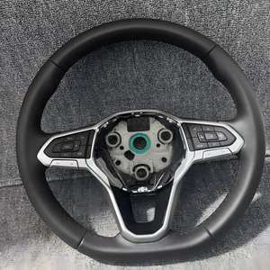 Volante Deportivo de Cuero y Fibra de Carbono en Oferta, Compatible con Volkswagen <span class=keywords><strong>Golf</strong></span> <span class=keywords><strong>7</strong></span> GTI <span class=keywords><strong>Golf</strong></span> <span class=keywords><strong>R</strong></span> MK4 <span class=keywords><strong>5</strong></span> 6 <span class=keywords><strong>7</strong></span> 8 Polo GTI <span class=keywords><strong>R</strong></span> <span class=keywords><strong>Line</strong></span> - Product Image 1