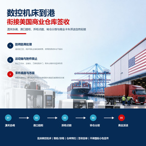 ศูนย์เครื่องจักรกลซีเอ็นซีส่งออกไปยังสหรัฐอเมริกา แบบ DDP/DDU ขนส่งทางทะเล อะไหล่หนัก พร้อมบริการพิธีการศุลกากร ยกขึ้นและส่งถึงที่ - Product Image 3
