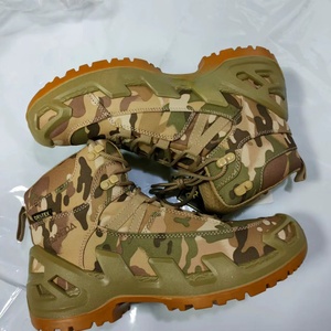 Bottes tactiques hautes en daim de vache vert camouflage TSB08, fabriquées en Chine - Product Image 5