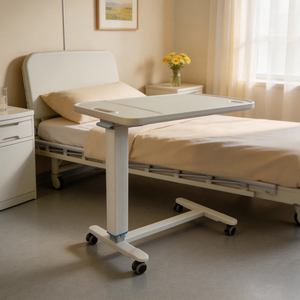 Table <span class=keywords><strong>de</strong></span> <span class=keywords><strong>lit</strong></span> réglable en métal pour cuisine et salle à manger, idéale pour <span class=keywords><strong>lit</strong></span> d'hôpital, avec fonction <span class=keywords><strong>de</strong></span> levage facilitant la manutention - Product Image 2