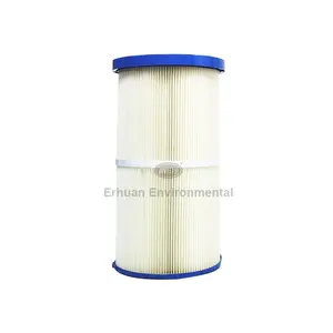 Polyester High Efficiency Pleated Pulse Jet Back Ptfe Membrane Air Cartridge Sand Dust Filter