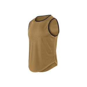 Camisetas sin mangas al por mayor para hombre, estilo casual de verano, ropa deportiva, material ligero, corte de axila amplio, cuello redondo, camisetas sin mangas para hombre - Product Image 4