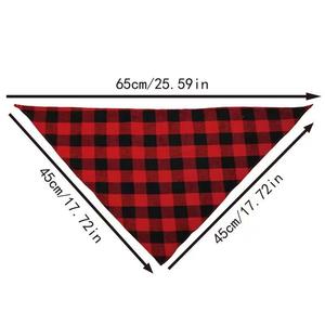 <b>Christmas</b> Full Cotton Double-layer Thick Pet Triangle <b>Scarf</b> Cat and Dog Printed Drool Towel for Pet Accessories - Product Image 6
