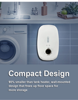 Chauffe-eau instantané mural 220V Taille compacte pour appartements et petits espaces