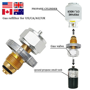 Válvula de Recarga para Cilindro de Propano, Conector Pol, Cuerpo de Acero, Tamaño Estándar para Llenado de Tanques de Gas - Product Image 5