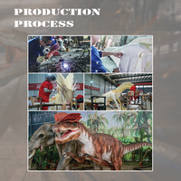 Küçük Devilsaur otomatik gerçekçi dinozor kostüm Jurassic Dino dünya Animatronic modeli açık havada tema parkı robotik