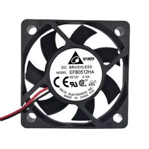 Delta EFB0512HA 0.15A 5500RPM 11.4CFM 30dB 2 PIN 50mm 5010 50*50*10mm12v small dc fan