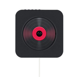 Lecteur <span class=keywords><strong>CD</strong></span> mural style vinyle rétro, haut-parleur Bluetooth avec entrée USB, carte TF et AUX, idéal pour la maison, le salon ou comme cadeau – Vente Flash - Product Image 4