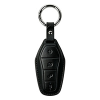 Housse de clé de voiture en cuir de luxe pour BYD Han EV/Tang DM, étui pour clé de voiture à 4 boutons, protection anti-rayures Yuan