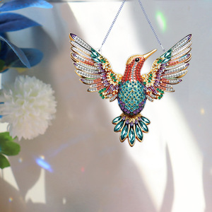 จี้อะคริลิคโลหะแขวนผนังภาพวาดรูป<span class=keywords><strong>นก</strong></span>บินแบบทำมือ - Product Image 4