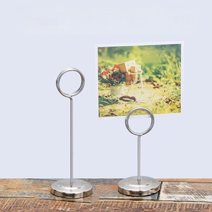 Carte postale de table en métal de style moderne pour bricolage personnalisé <span class=keywords><strong>Place</strong></span> Holder Favors Sign Seat Card for Wedding Birthday Decor in Restaurant Hotel - Product Image 2