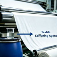 Agent auxiliaire chimique de finition pour tissus tricotés et tissés, copolymère d'acétate de polyvinyle sans formaldéhyde, agent de rigidification textile WDCO-PLAST