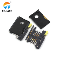 Tempat Kartu Mini SD TF SIM Tipe SMD SMT Slot Soket Catoo untuk Konektor Lainnya