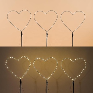 Lumières de jardin pour les fêtes de Noël, 90 23, cadre en métal, LED, quatre saisons, fleurs, piquets lumineux, IP44, étanches, commande vocale, gradation, extérieur - Product Image 3