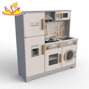 2023 Nouvelle <span class=keywords><strong>cuisine</strong></span> de jeu électronique <span class=keywords><strong>en</strong></span> <span class=keywords><strong>bois</strong></span> pour enfants avec machine à glaçons, lave-linge et réfrigérateur W10C514 - Product Image 3