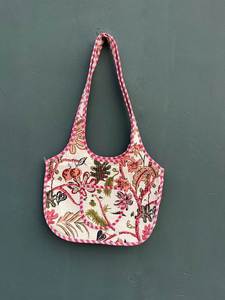 Bolso de Hombro Acolchado de Algodón Estilo Bohemio al por Mayor para Mujer, Bolso Tote Casual Ligero - Product Image 4