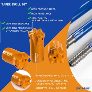 Brocas Multifunción SINODRILLS para Perforación de Roca, Broca de Botón Cónico de Alta Calidad de 11 Grados y 38 mm - Product Image 4