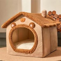 Lit pour chat lavable pliable personnalisable | Canapé amovible de luxe pour chiot pour petits/moyens animaux de compagnie