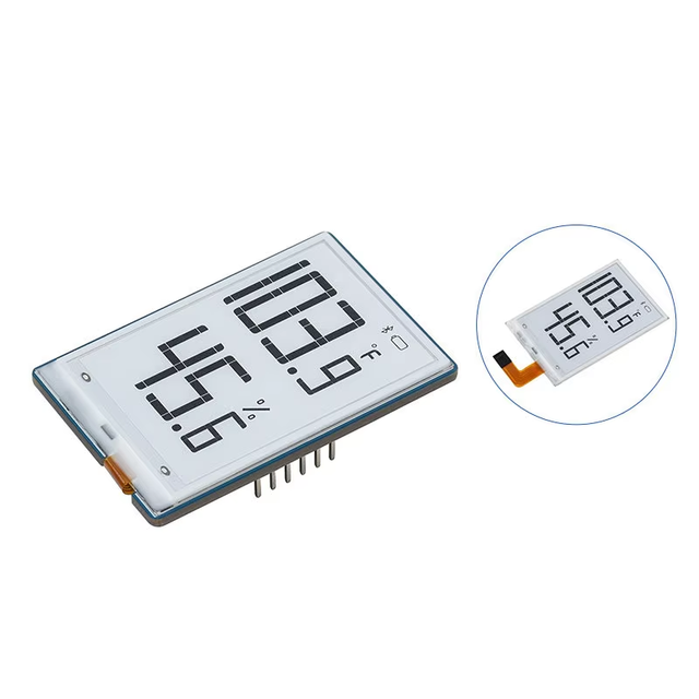 1.9-inch Mini E-paper Ink Screen I2c E-ink DIY Character and Number Support Raspberry Pi Segment Code Ink Screen Module