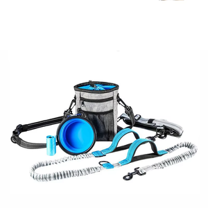 Guinzaglio per Cani Retrattile Nibao a Doppio Elastico con Cintura Regolabile e Tasca per Premi - Product Image 1