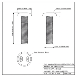 Mecanizado personalizado M5 M6 <span class=keywords><strong>M8</strong></span> Acero inoxidable OEM Cabeza Acabado liso <span class=keywords><strong>Perno</strong></span> personalizado Tornillo de seguridad y <span class=keywords><strong>perno</strong></span> antirrobo - Product Image 2