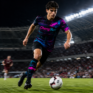 <span class=keywords><strong>Maillot</strong></span> de football à motif glitch cyberpunk, <span class=keywords><strong>maillot</strong></span> de football personnalisé à pixels numériques - Product Image 4