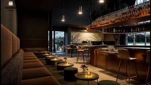 เคาน์เตอร์บาร์ไม้หรูหราสำหรับร้านอาหารและผับค็อกเทล |   เฟอร์นิเจอร์บาร์แบบกำหนดเอง |   บริการออกแบบและก่อสร้างแบบครบวงจร - Product Image 5