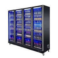 Réfrigérateur commercial pour boissons de supermarché, 4 portes, vitrine réfrigérée pour boissons, réfrigérateur commercial LG