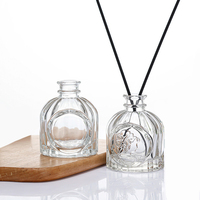 Flacon diffuseur de parfum en verre transparent de luxe personnalisé de 50 ml, 100 ml, 150 ml, 200 ml, flacon d'aromathérapie en verre