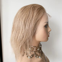 DX203 transparent pleine dentelle tresse perruques mèches de cheveux humains pour tresses africaines peluca tressage sans colle natrual remy perruque droite