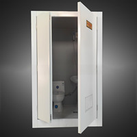 Toilettes et douche portables recyclées, maison modulaire en conteneur, salle de bain publique extérieure, toilettes mobiles