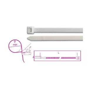 BETA - BMB3876V0 Attaches de câble en nylon auto-extinguibles, blanc (multipack)-EAN 8013629250413 ELEMENTS POUR FIXER LES FIXATIONS - Product Image 1