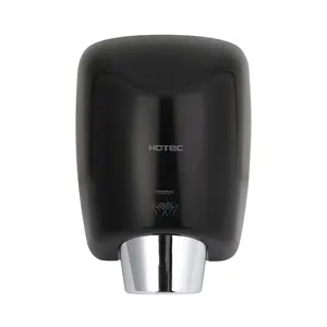 110V Small Hand Driers Hands Free Toilet Public High Speed Steel Black Sensor Hand Dryers