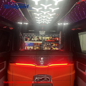 Interior de Auto de Lujo, Asientos de Mercedes Vito 2017, Banqueta, Interior de Mercedes Vito, Interior de Vito W447, Asiento Trasero con Mesa - Product Image 1