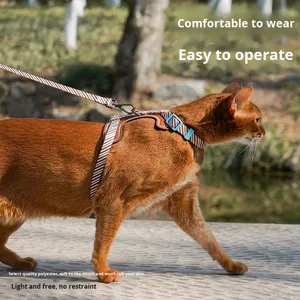 Anti-ontsnappings verstelbare sportwandelharnas en riem voor kleine honden, buitensportartikelen model - Product Image 4