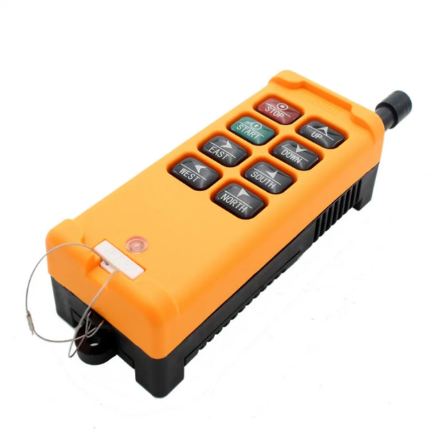 Industrial Plastic IP65 Smart Electronic 10A Wireless Remotes Switch for Hoist Crane HS-8 8 Channels 1 Transmitter 1 Receiver