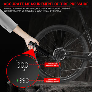 Bomba de Aire de Emergencia Inalámbrica de Aleación de Aluminio de Inflado Rápido, Inflador de Neumáticos Portátil, Mini Bomba de Aire para Balones, Inflables para Autos y Bicicletas - Product Image 3