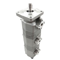 Zhengquan HGP-222A pompe à engrenages Triple pompe à huile haute pression hydraulique pompes de surpression à haute efficacité à plusieurs étages usine RTS