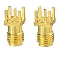 Conectores hembra SMA rectos PCB Edge Mount RF