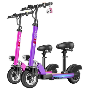 Trottinette pliable Pulse GO MF81 XLP Q12 500W pour adultes, tendance, violet/rose, avec pneus à vide, performances à haute vitesse - Product Image 1