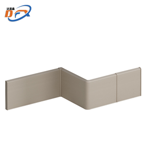 Plinthes flexibles en alliage d'aluminium moderne de 4 cm <span class=keywords><strong>pour</strong></span> sols résistants, bords à angle droit, résistantes à l'eau, <span class=keywords><strong>pour</strong></span> salle de bain, vente en gros - Product Image 3