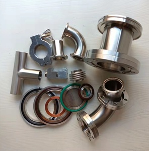 Linh Kiện Chân Không Cao Mặt Bích Cổ Hàn KF10 KF16 KF25 KF40 KF50 Núm Vú Nửa Kín Có Đầu Nối Ống Dài - Product Image 6