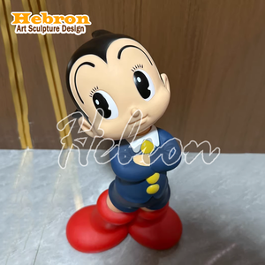 Sculpture en fibre de verre personnalisée, figurine d'action de dessin animé japonais, statue en résine <span class=keywords><strong>Astro</strong></span> Boy en fibre de verre - Product Image 2