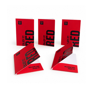 Fundas para Tarjetas de Visita de Cartón Texturizado Mate Compacto con Impresión de Logotipo Personalizado en Color Intenso para Estancias en Resorts y Boutiques - Product Image 1