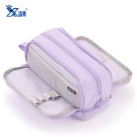 Grosir Pabrik tas tempat pensil ritsleting kustom kantong estuche para lpices produk alat tulis Korea dalam stok