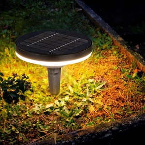 ไฟสนามหญ้ากลางแจ้งทรงกลมแบบเรียบง่าย กันน้ำ ใช้พลังงานไฟฟ้า/พลังงานแสงอาทิตย์ แบบเสียบดิน พร้อมไฟ LED รูปดอกไม้ - Product Image 2