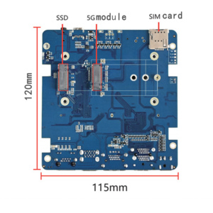 Carte de développement ROCK5 ITX RK3588, processeur octa-core, carte mère Mini-ITX, ordinateur monocarte, prend en charge le décodage 8K - Product Image 6