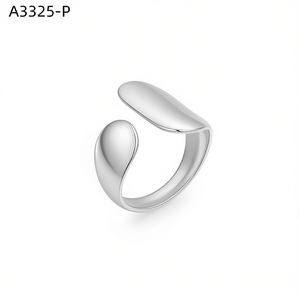 เอมี่ เอมี่แฟชั่นริง A3325 สแตนเลสสตีล 925 ชุบเงินสไตล์โมเดิร์นผู้หญิงสวมใส่ทุกวันของขวัญเครื่องประดับ - Product Image 3