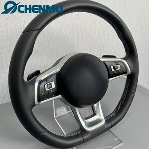 Volante <span class=keywords><strong>de</strong></span> cuero mejorado personalizado para Volkswagen VW Polo Golf R 6 7 8 <span class=keywords><strong>MK6</strong></span> MK7 GTi Passat B7 B8 <span class=keywords><strong>Jetta</strong></span> - Product Image 2